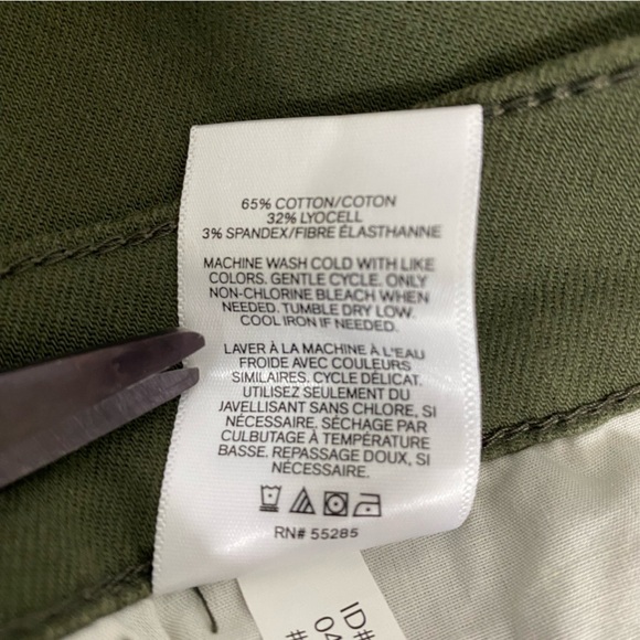 Express Womens Jeans Sz 12 Legging High Rise Stretch Supersoft Green Distressed - Picture 9 of 14